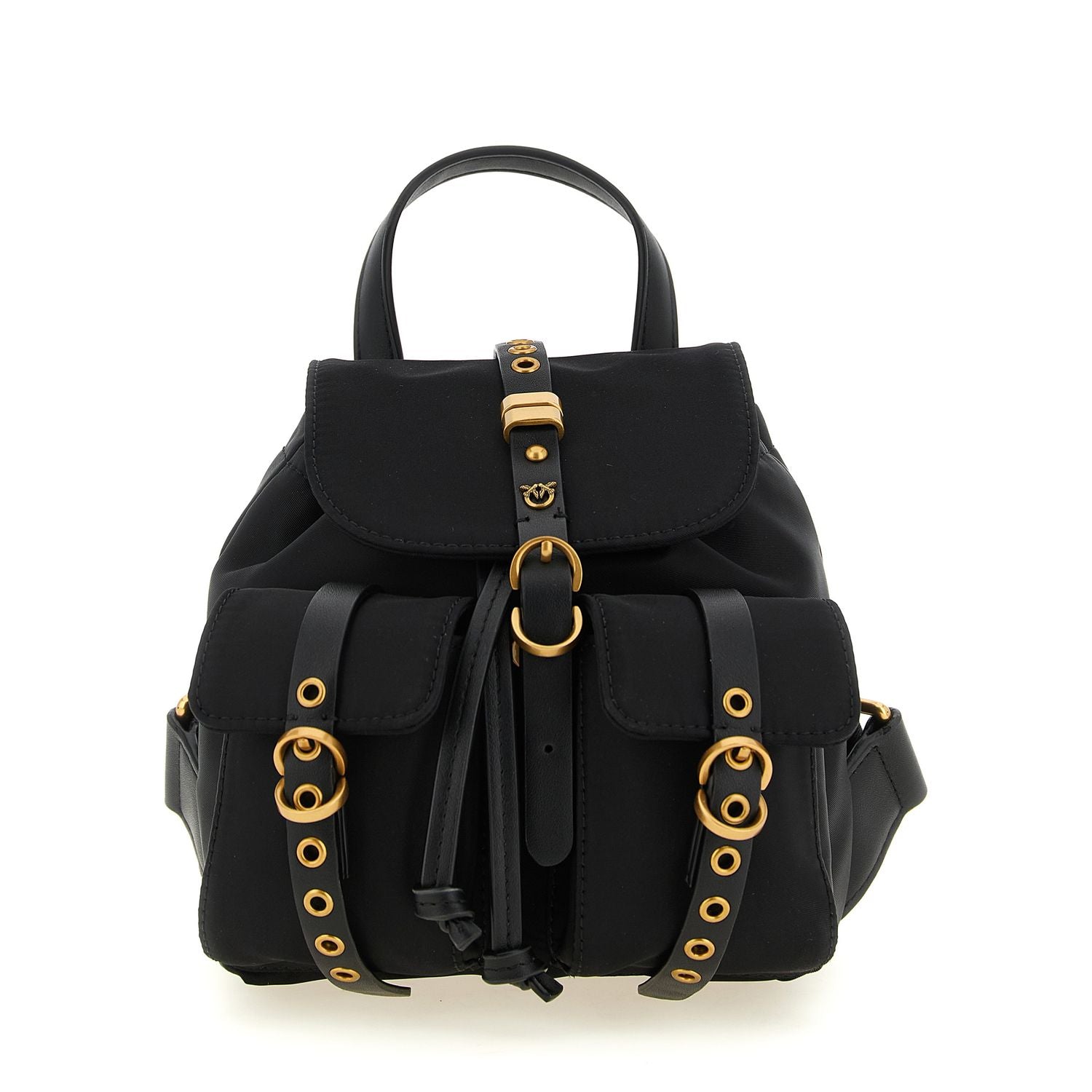 PINKO Black Polyamide Backpack