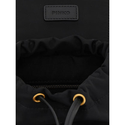 PINKO Black Polyamide Backpack