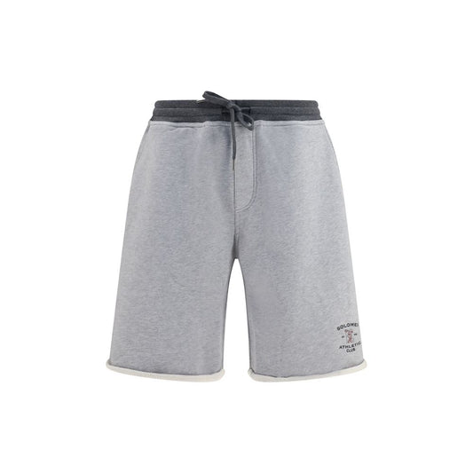 Brunello Cucinelli Gray Cotton Bermuda Shorts