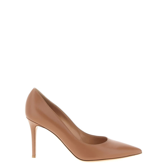 Gianvito Rossi Beige Calfskin High Heel Pumps