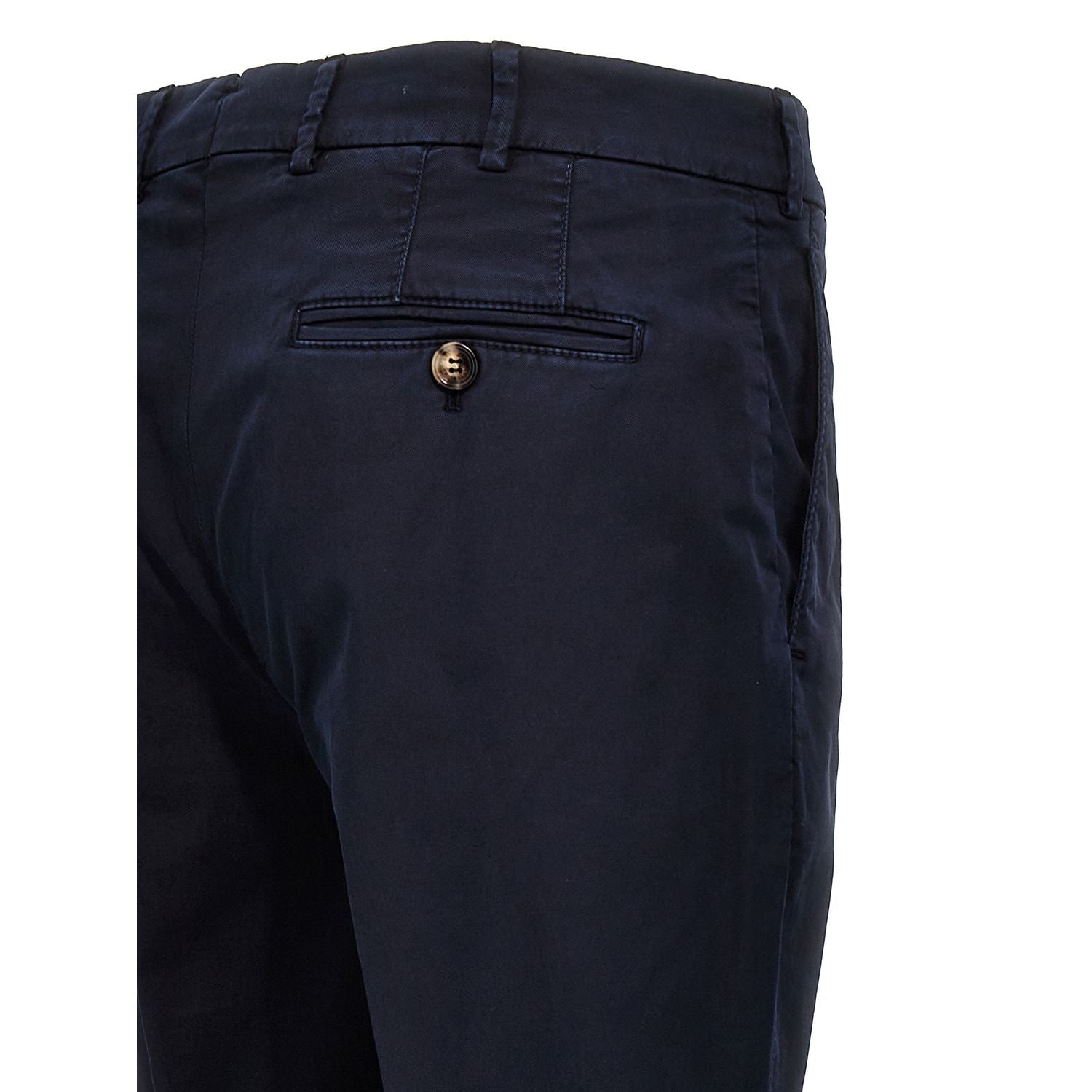 Brunello Cucinelli Blue Cotton Casual Pants
