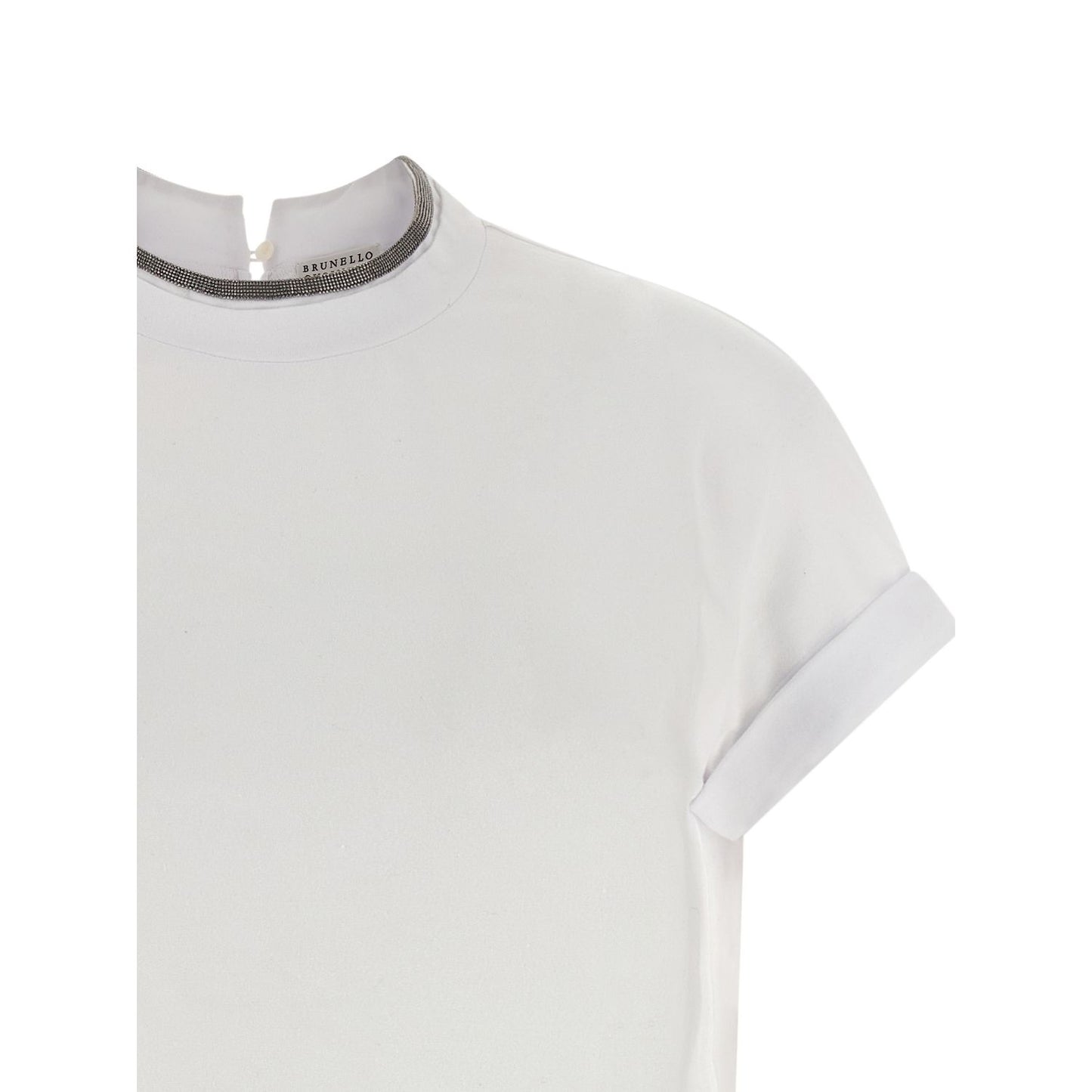 Brunello Cucinelli White Cotton T-Shirt