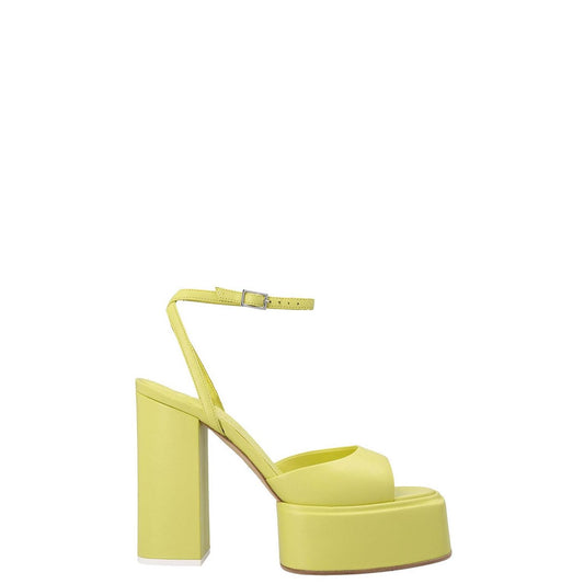 3Juin Bicolor Leather Stiletto Heel Sandals