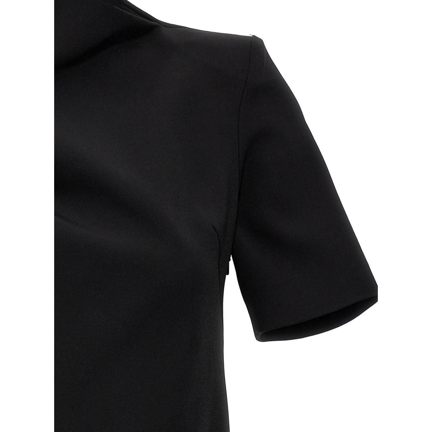 Sportmax Black Viscose Short Dress