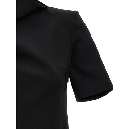 Sportmax Black Viscose Short Dress