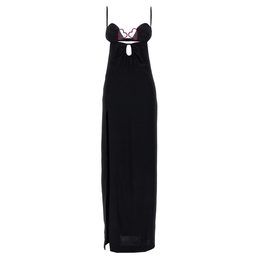 Nensi Dojaka Black Viscose Long Dress