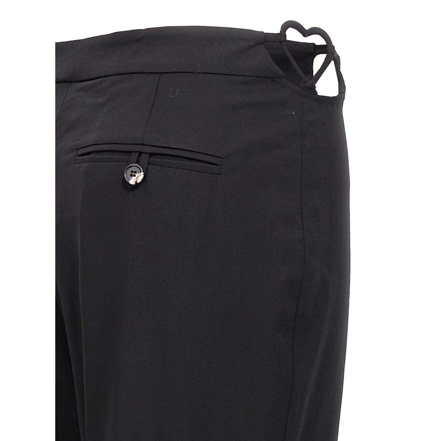 Nensi Dojaka Black Virgin Wool Pants