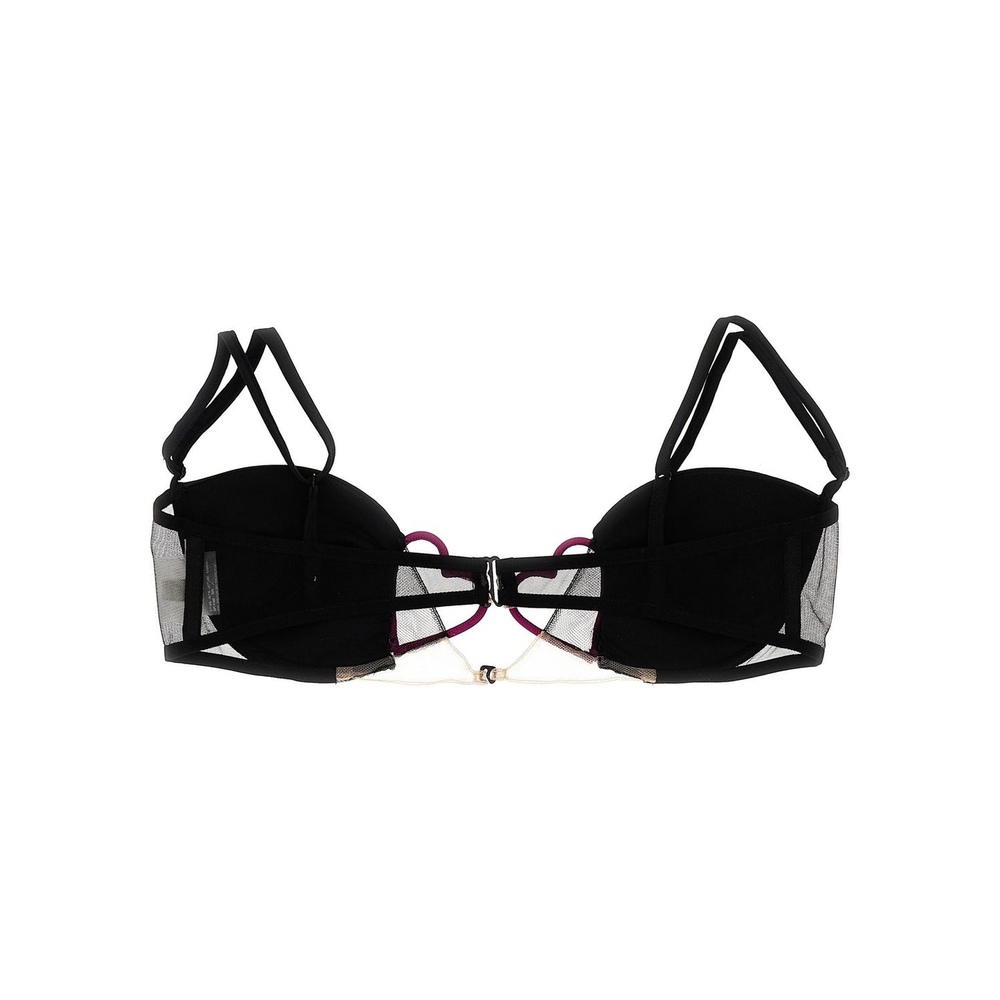 Nensi Dojaka Black Polyamide Bra