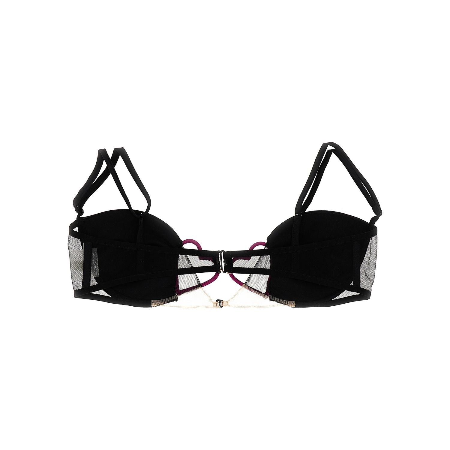 Nensi Dojaka Black Polyamide Bra