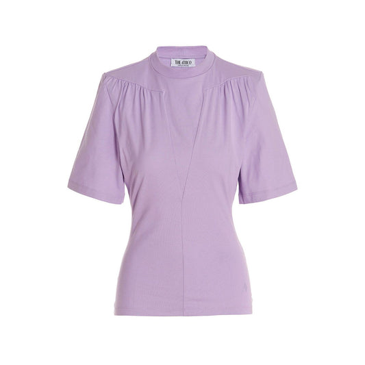 The Attico Purple Cotton T-Shirt