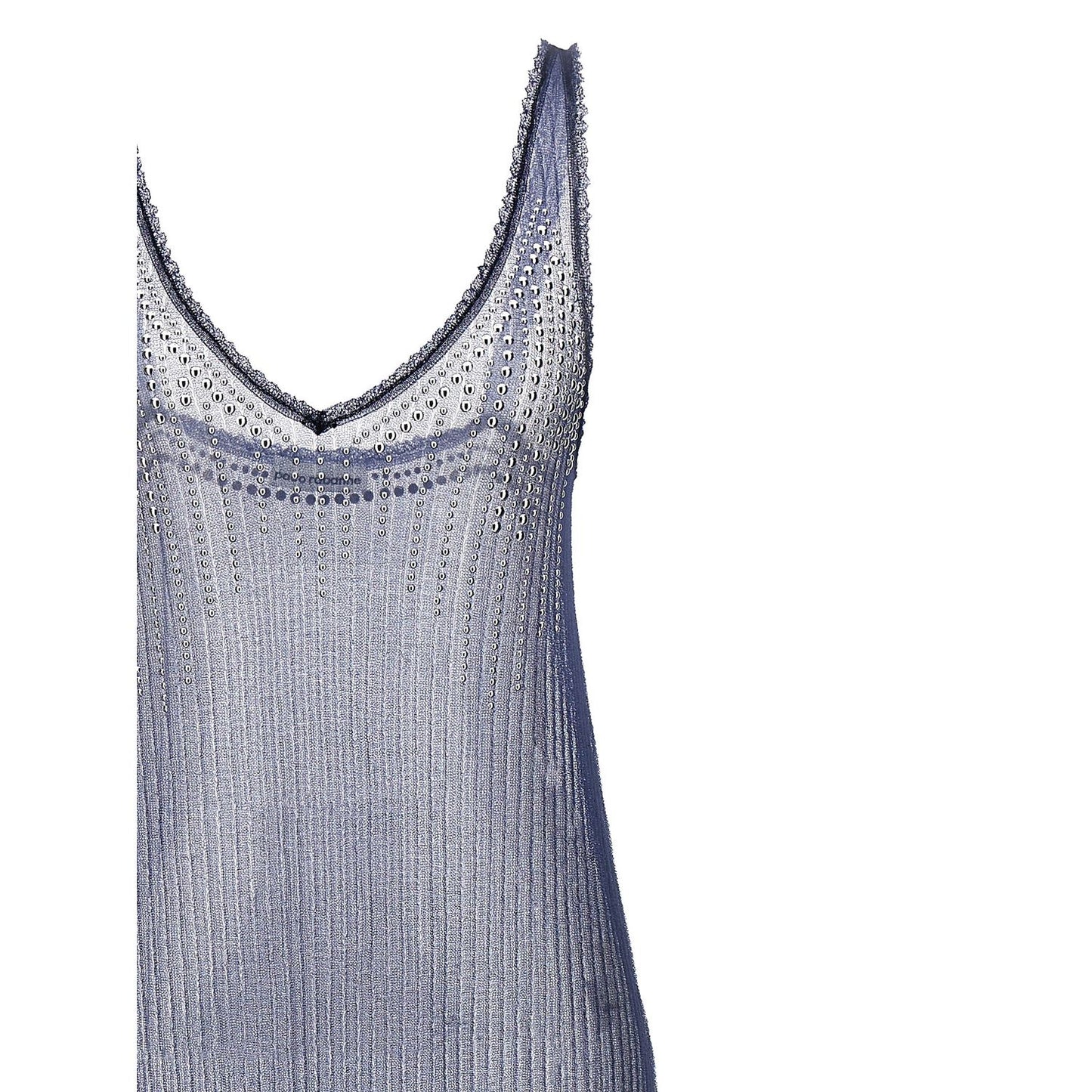Paco Rabanne Blue Polyamide Long Dress