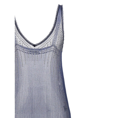 Paco Rabanne Blue Polyamide Long Dress