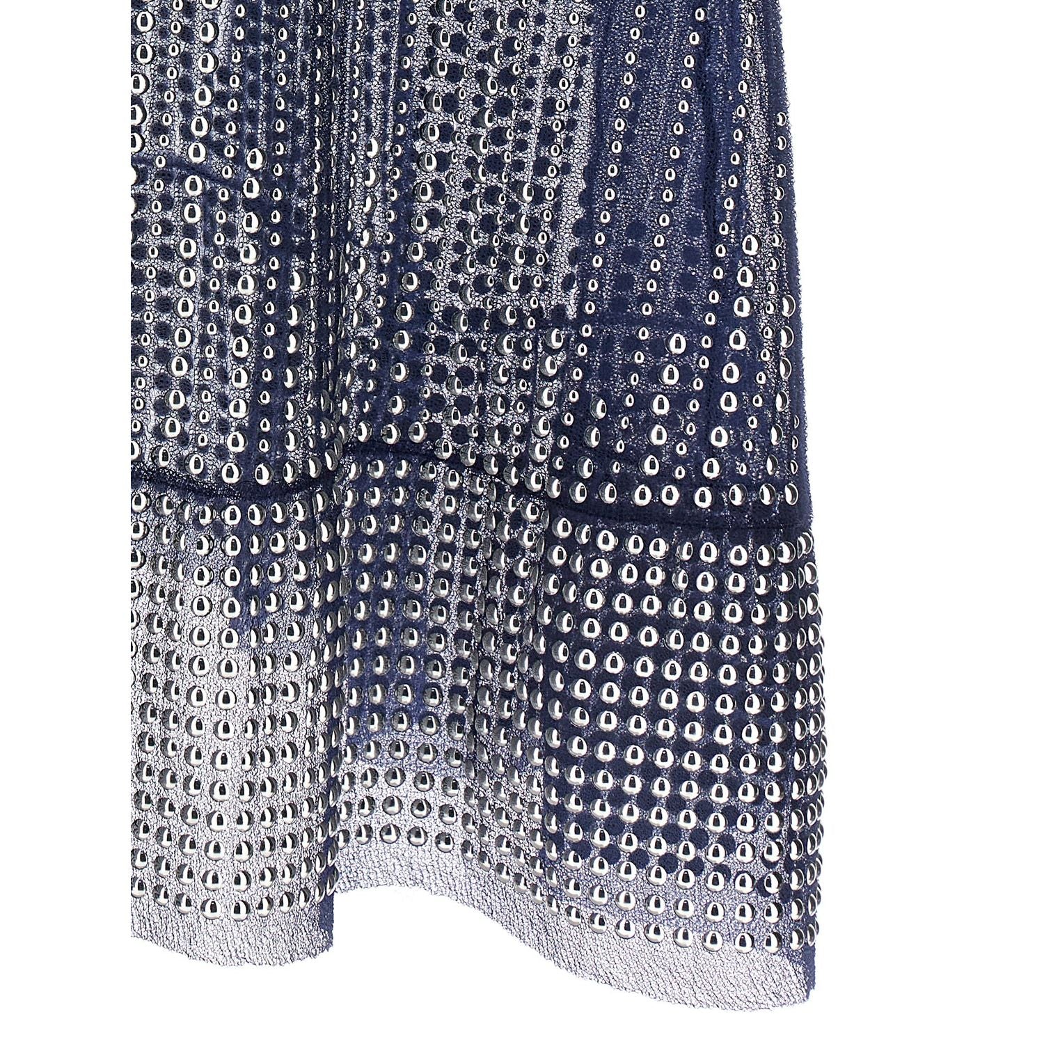 Paco Rabanne Blue Polyamide Long Dress