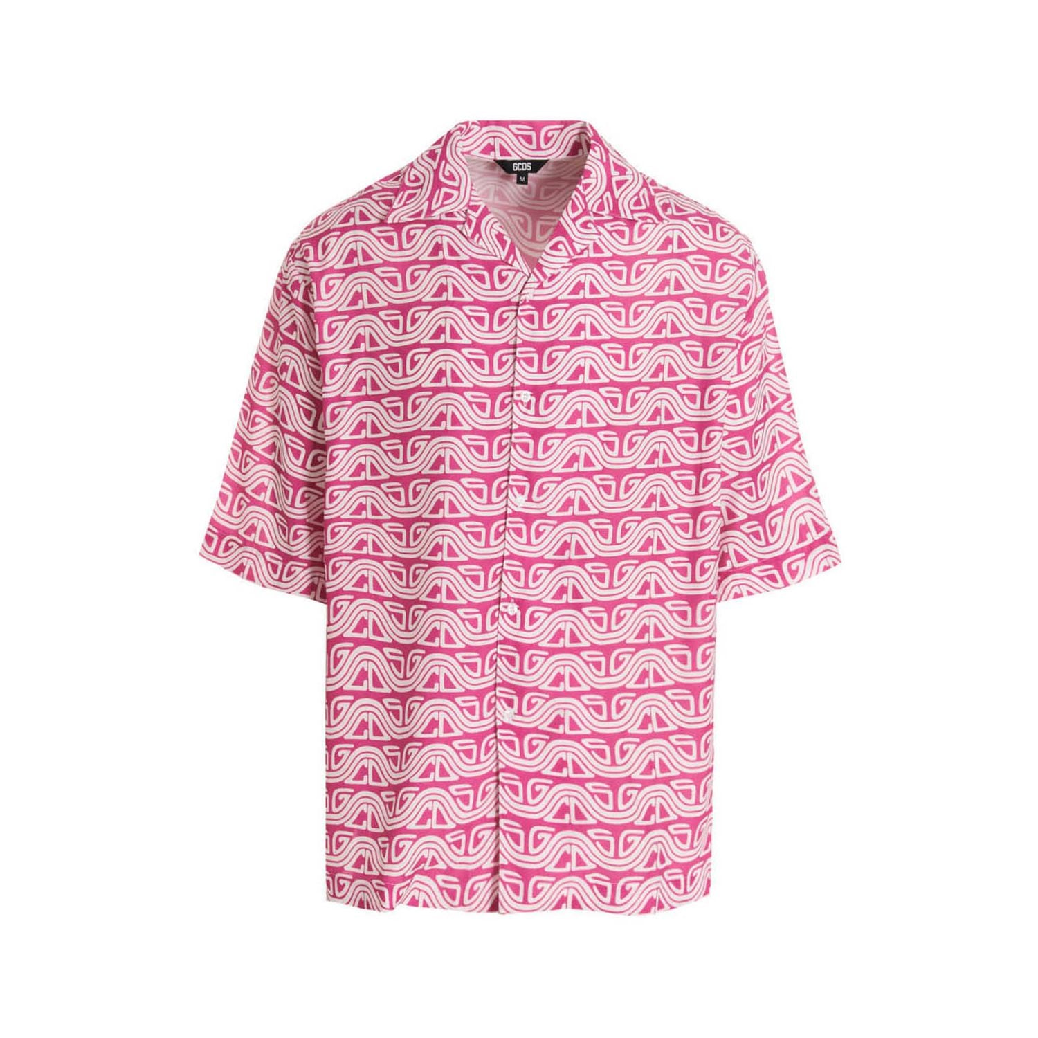 GCDS Fuchsia Viscose Blouse