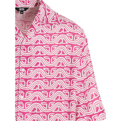GCDS Fuchsia Viscose Blouse