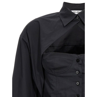 The Attico Black Cotton Blouse