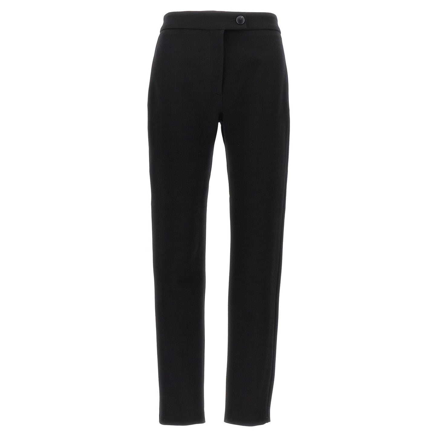 Ferragamo Black Elastane Skinny Pants