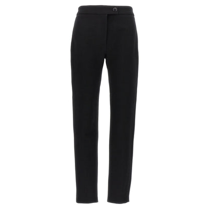Ferragamo Black Elastane Skinny Pants