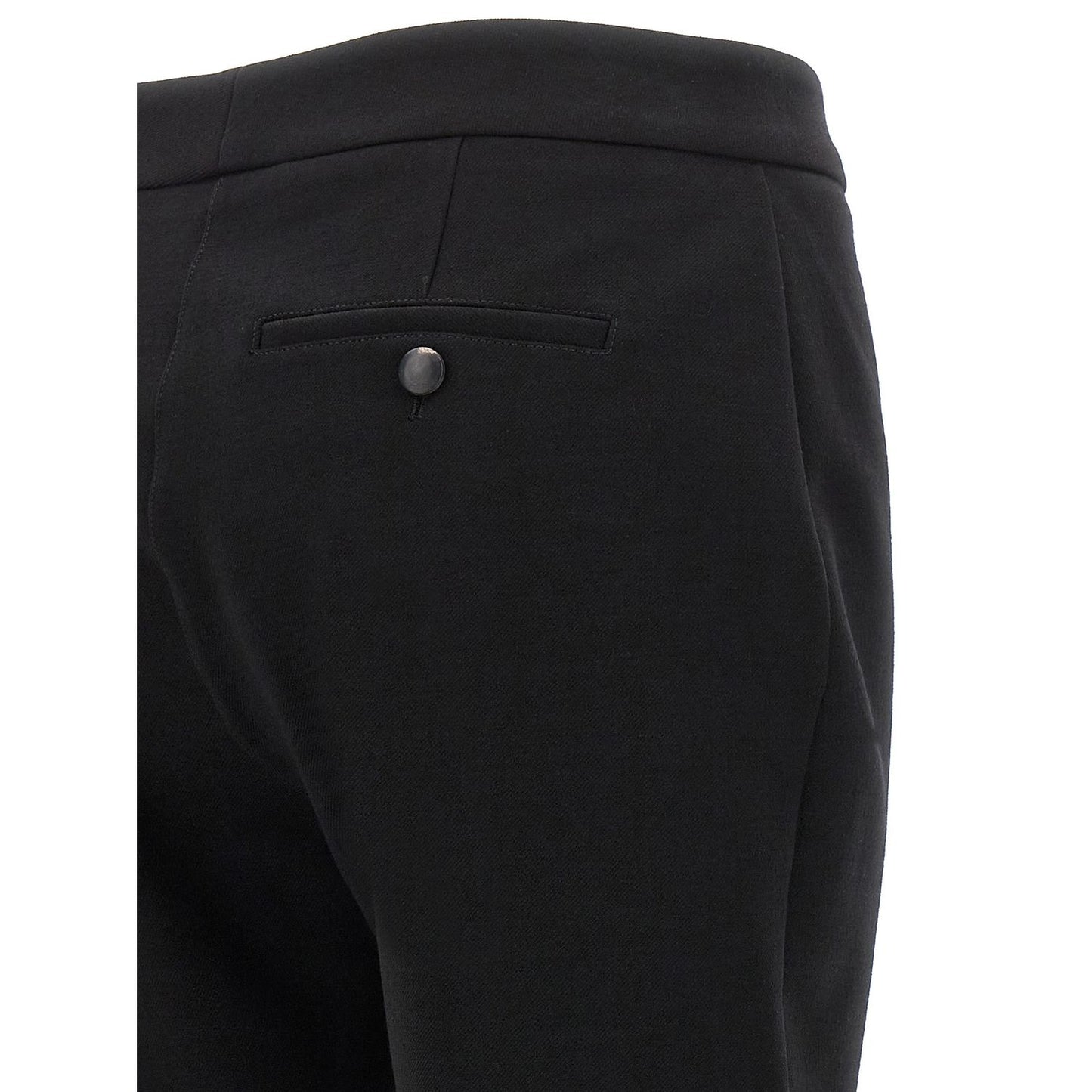 Ferragamo Black Elastane Skinny Pants