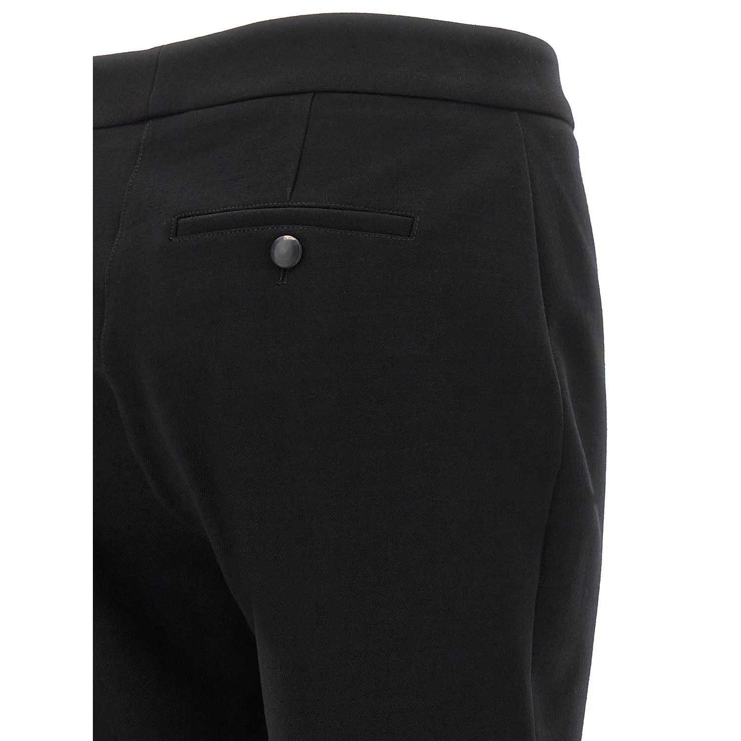 Ferragamo Black Elastane Skinny Pants