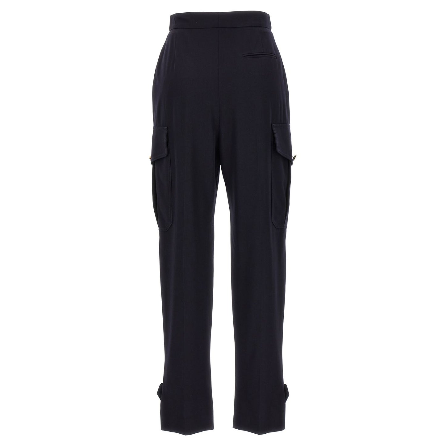 Alexander McQueen Blue Wool Cargo Pants