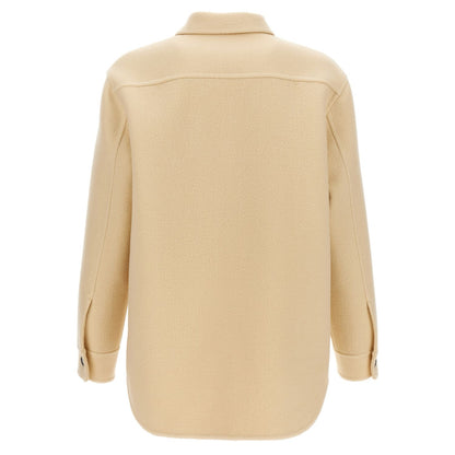 Jil Sander Beige Virgin Wool Coat