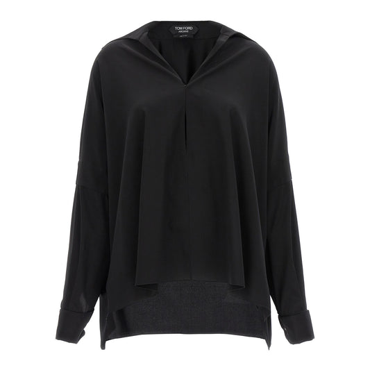 Tom Ford Black Silk Blouse