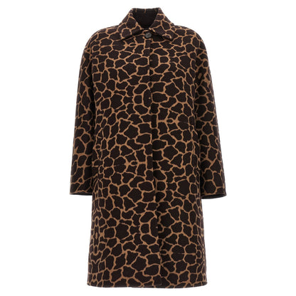 Max Mara Brown Virgin Wool Coat