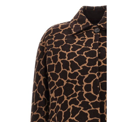 Max Mara Brown Virgin Wool Coat