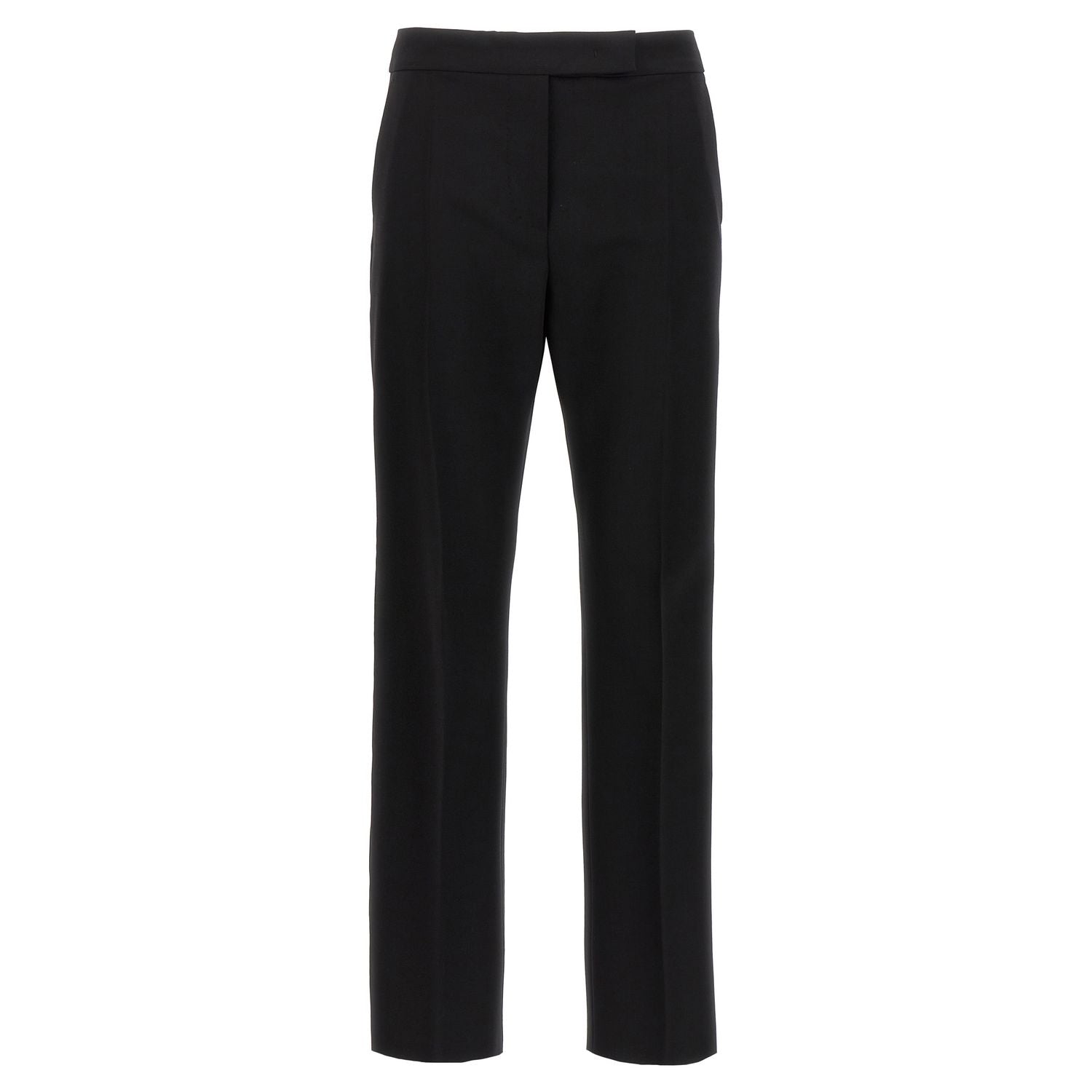 Max Mara Black Virgin Wool Dress Pants