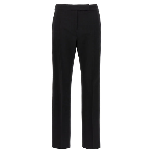 Max Mara Black Virgin Wool Dress Pants