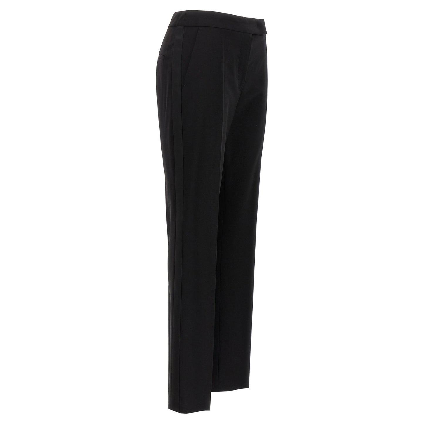 Max Mara Black Virgin Wool Dress Pants