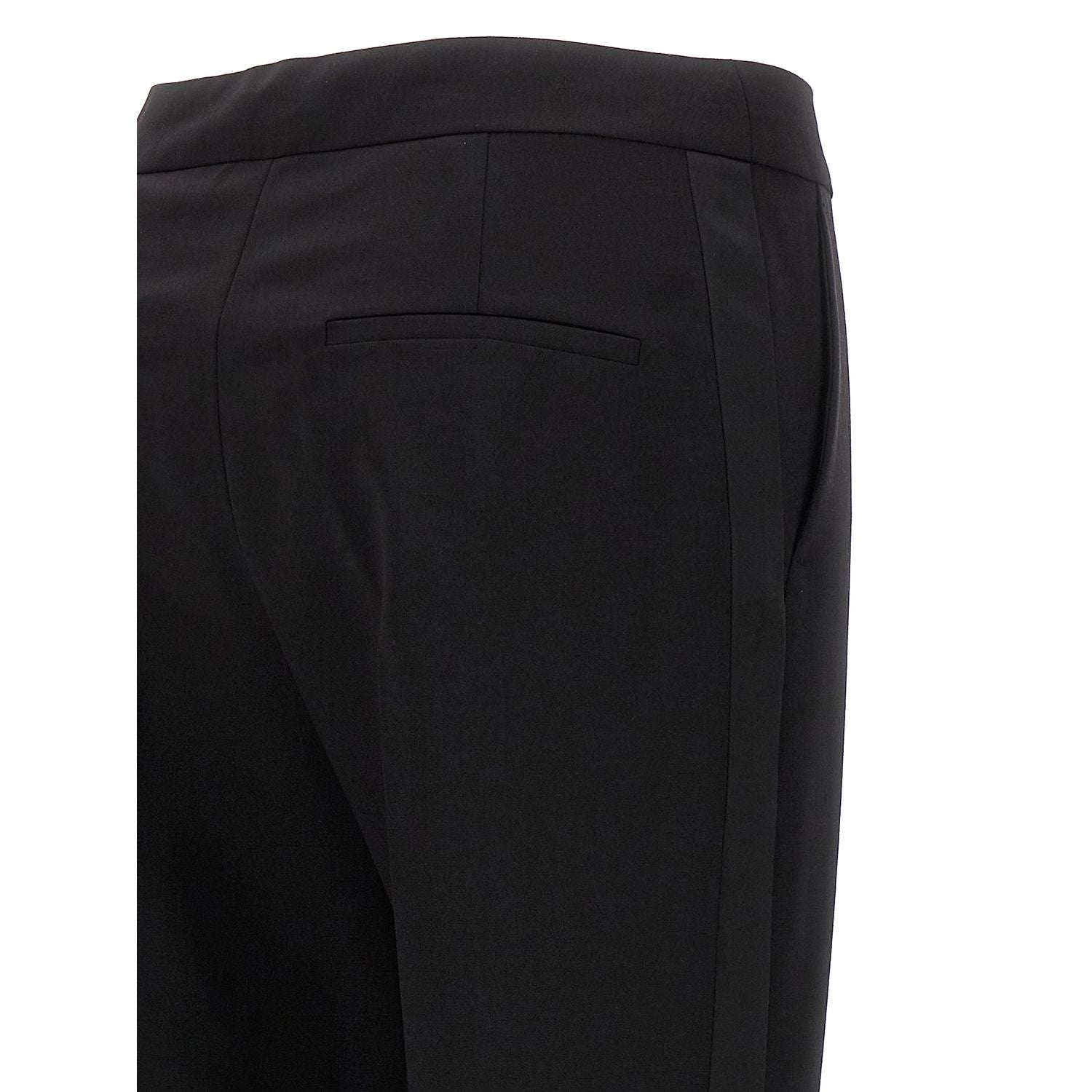 Max Mara Black Virgin Wool Dress Pants