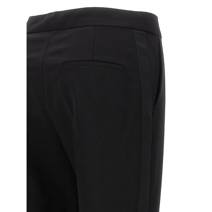 Max Mara Black Virgin Wool Dress Pants
