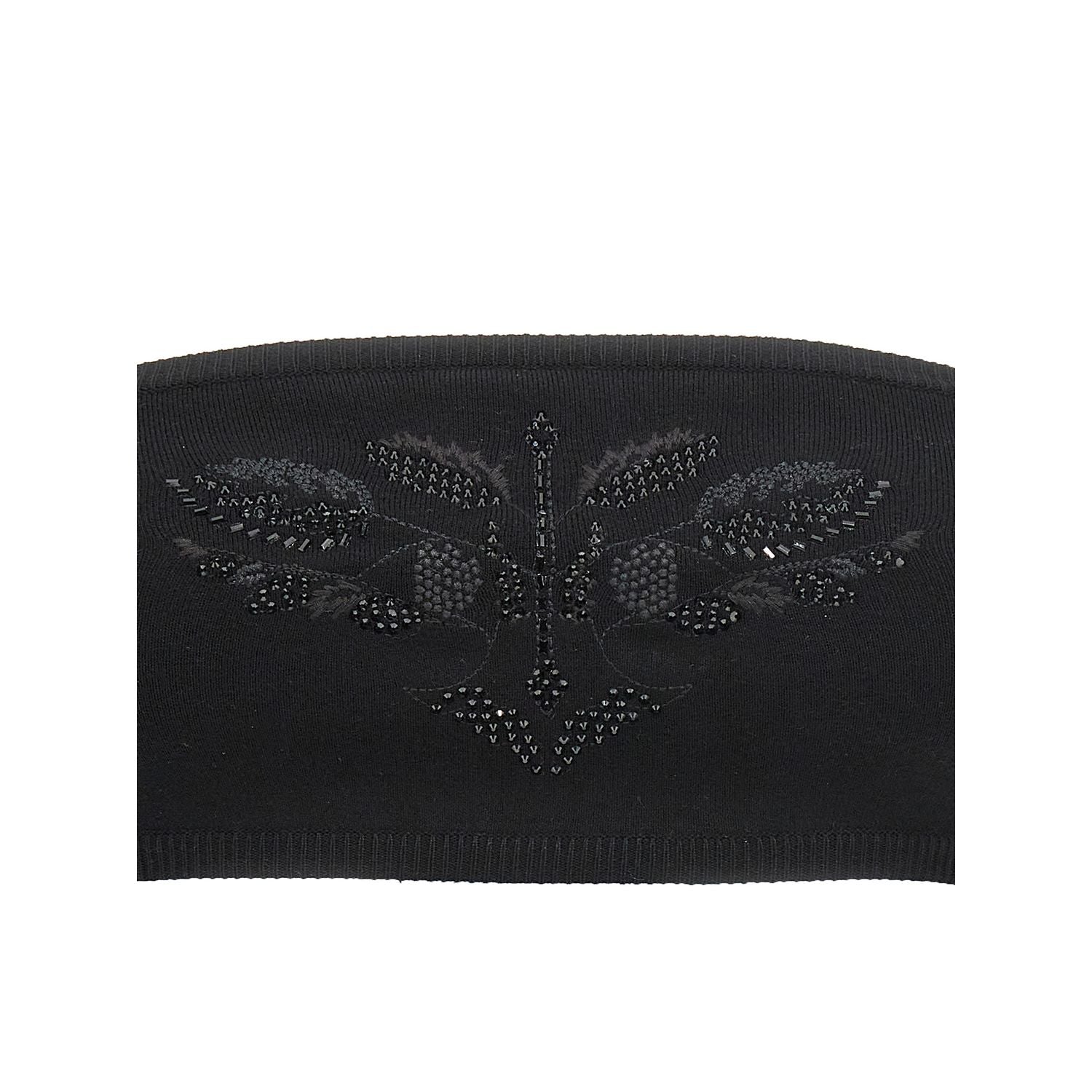 Max Mara Black Viscose Tank Tops
