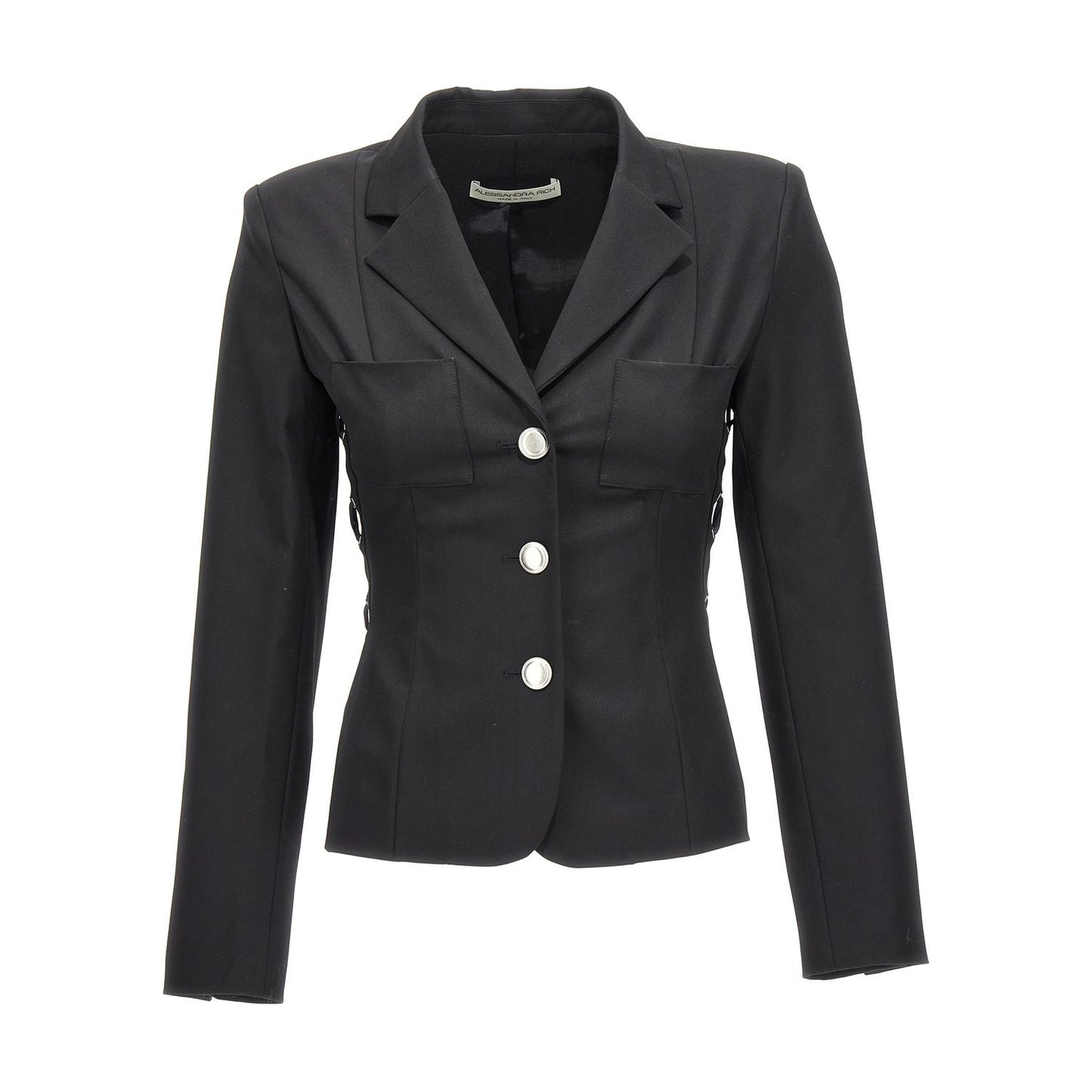 Alessandra Rich Black Wool Blazer