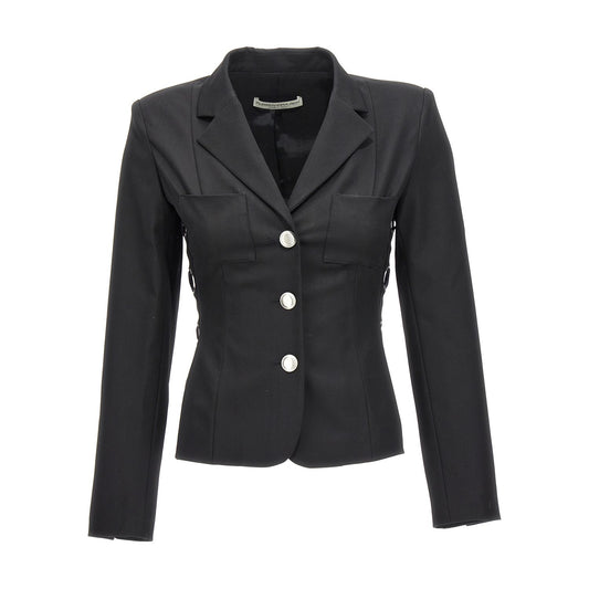 Alessandra Rich Black Wool Blazer