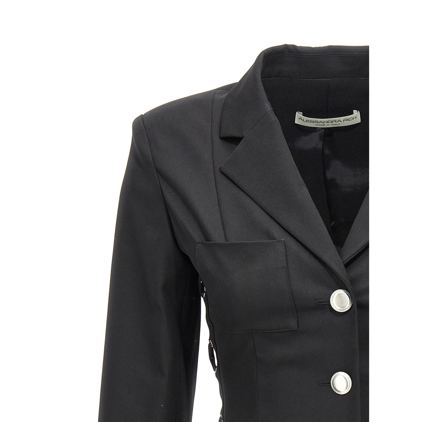 Alessandra Rich Black Wool Blazer