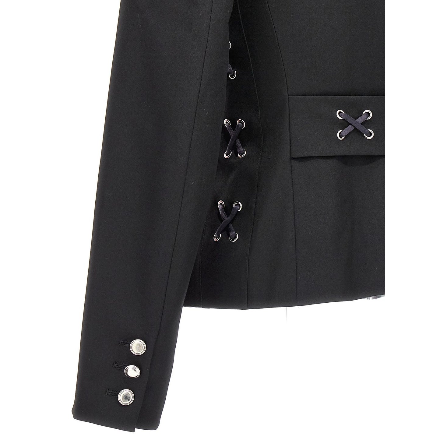 Alessandra Rich Black Wool Blazer