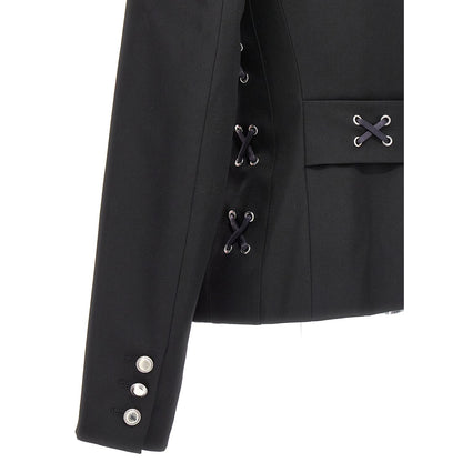 Alessandra Rich Black Wool Blazer