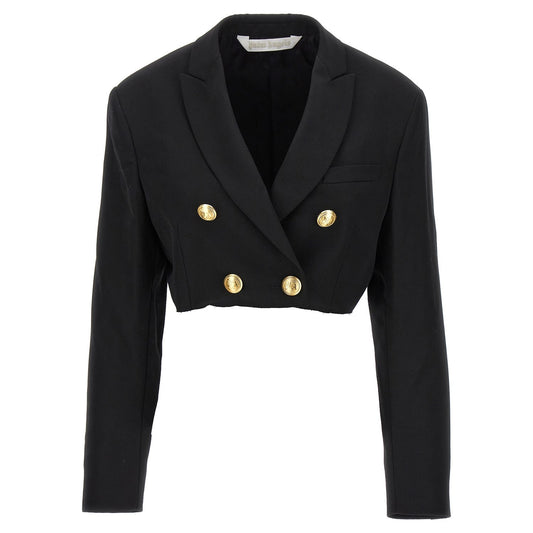 Palm Angels Black Polyester Blazer