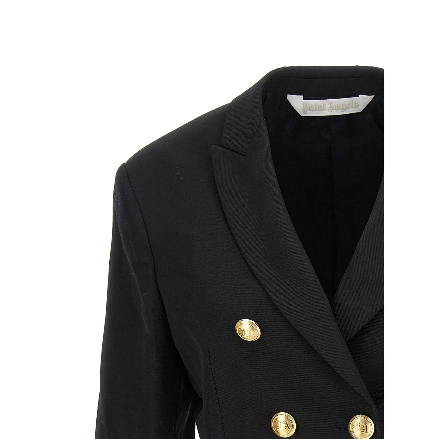 Palm Angels Black Polyester Blazer
