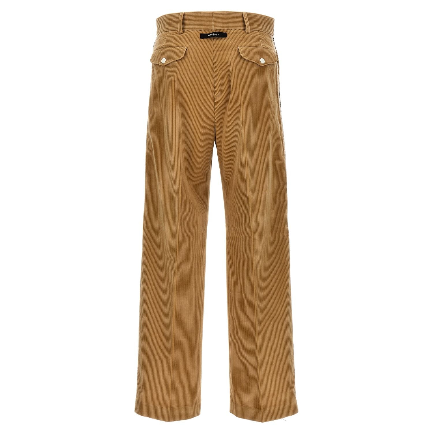 Palm Angels Beige Cotton Casual Pants