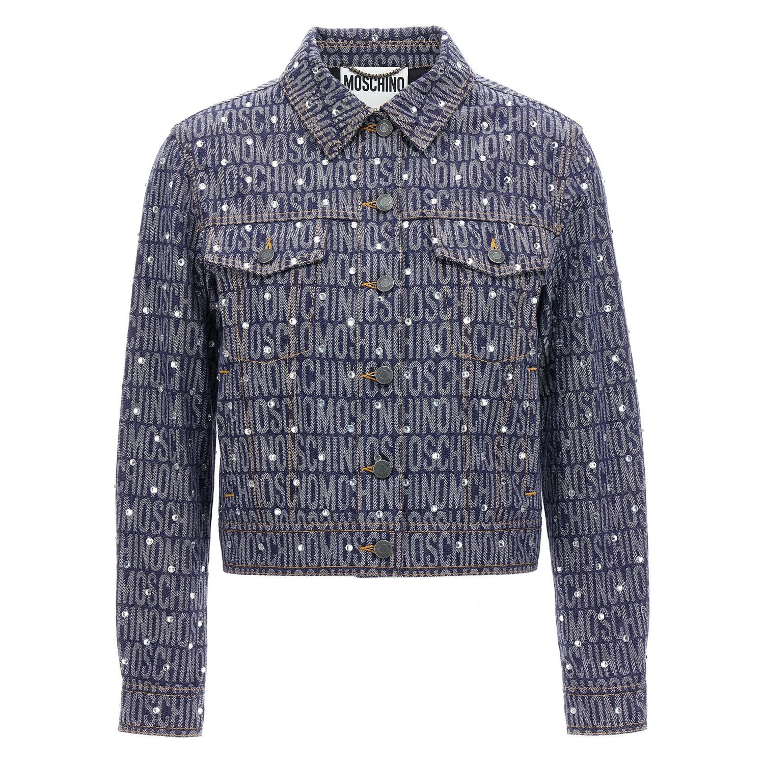 Moschino Blue Cotton Denim Jacket