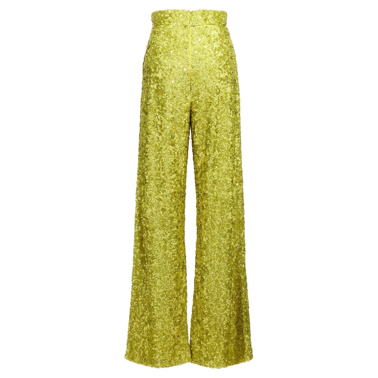 Ermanno Scervino Bicolor Polyamide Flared Pants