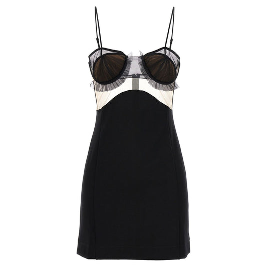 Nensi Dojaka Black Viscose Short Dress