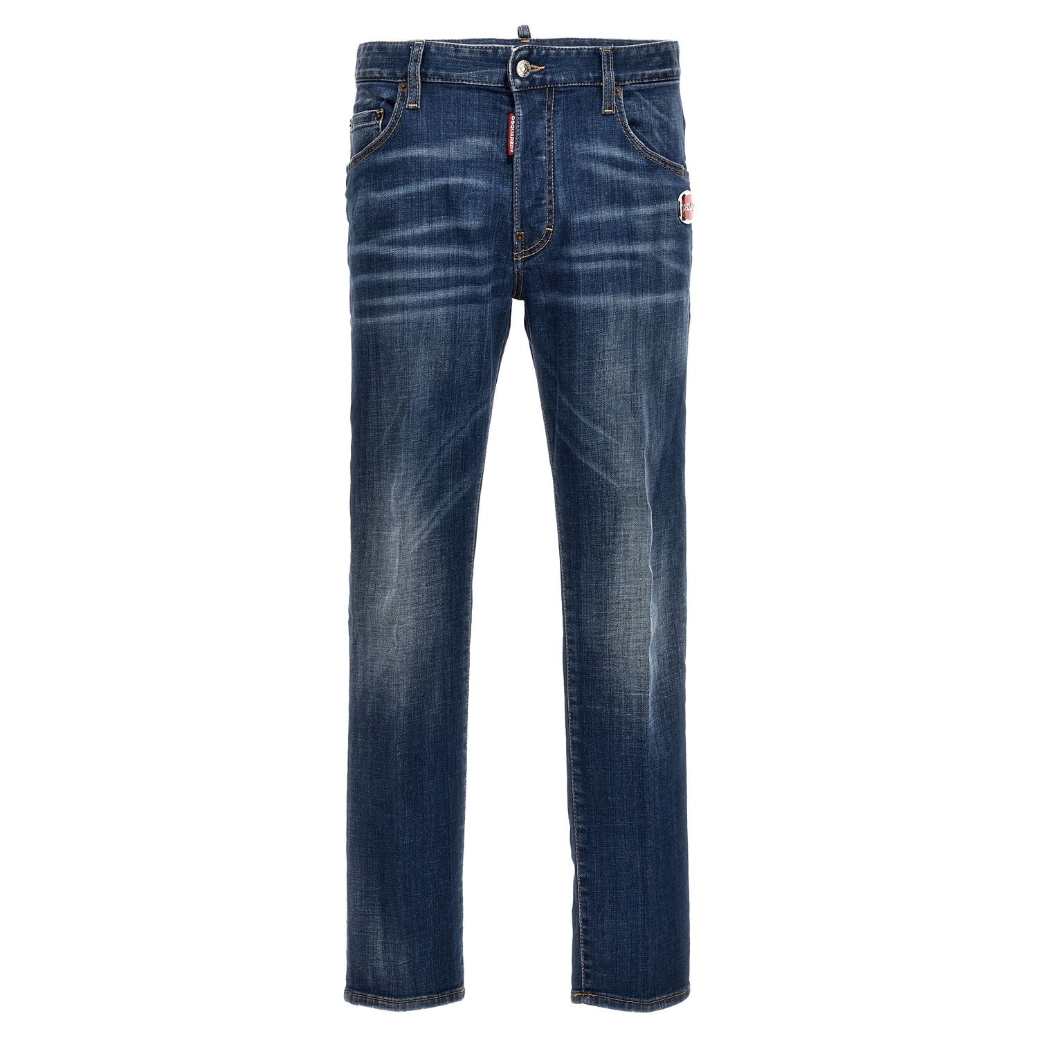 Dsquared² Blue Cotton Relaxed Fit Jeans