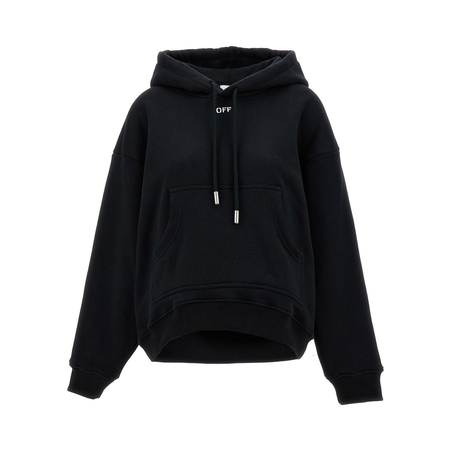 Off-White Black Cotton Hoodie