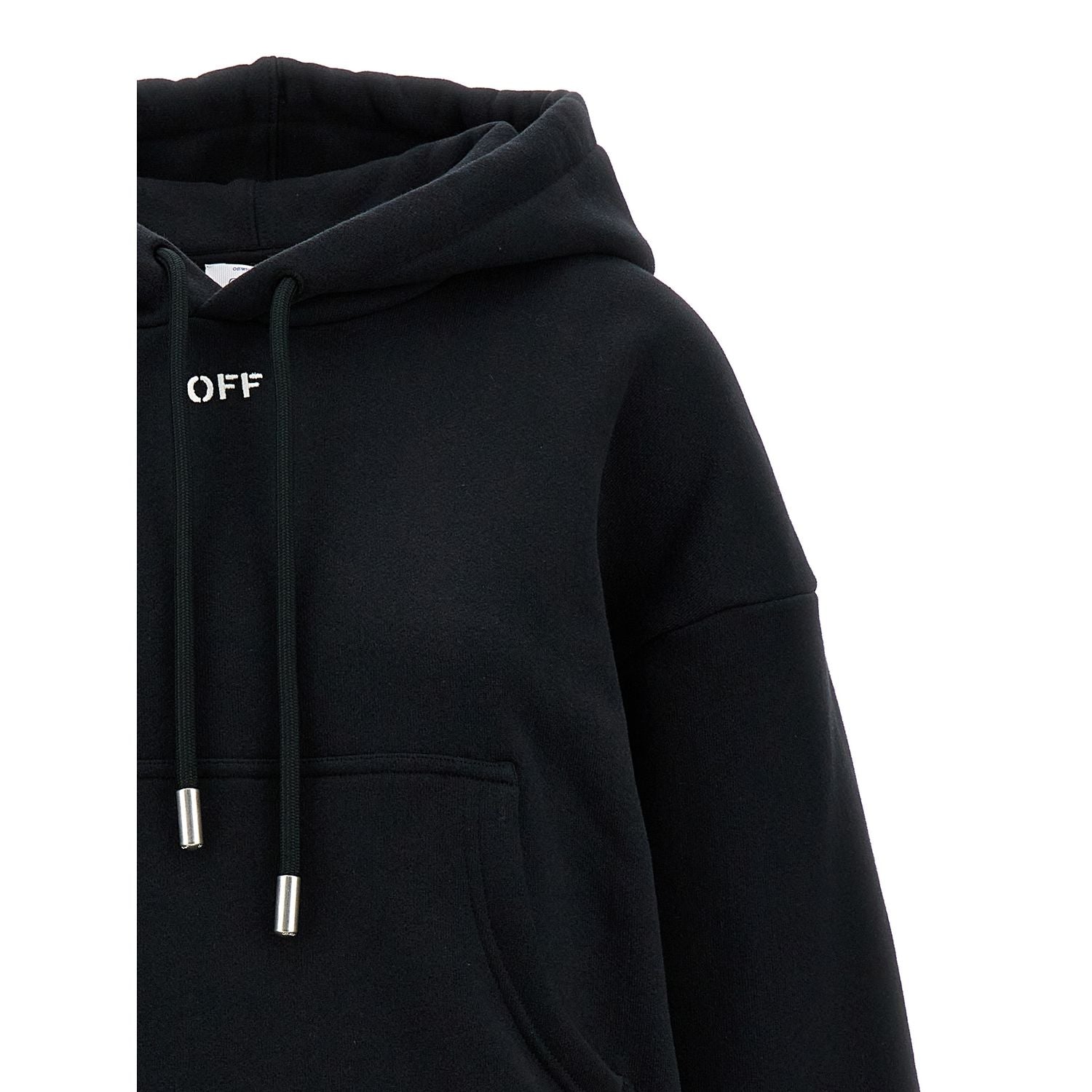 Off-White Black Cotton Hoodie