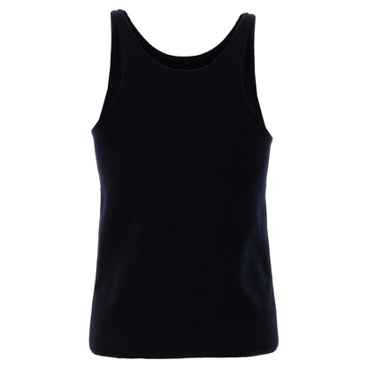 Max Mara Blue Virgin Wool Tank Tops